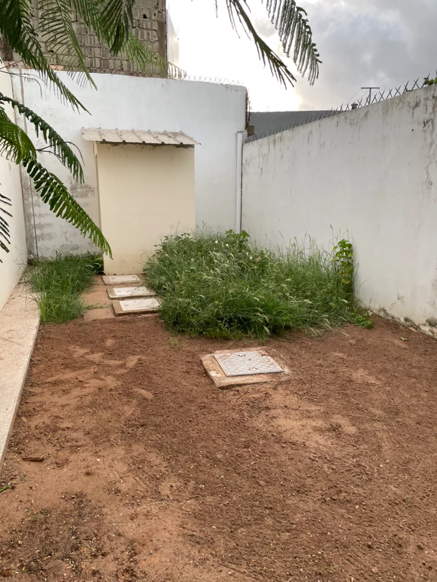 Nettoyage arrière de la maison